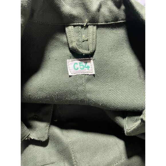C54 Military Army fabric jacket olive green.  size? - Picture 3 of 11